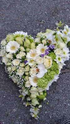 kvitt hjerte med blått